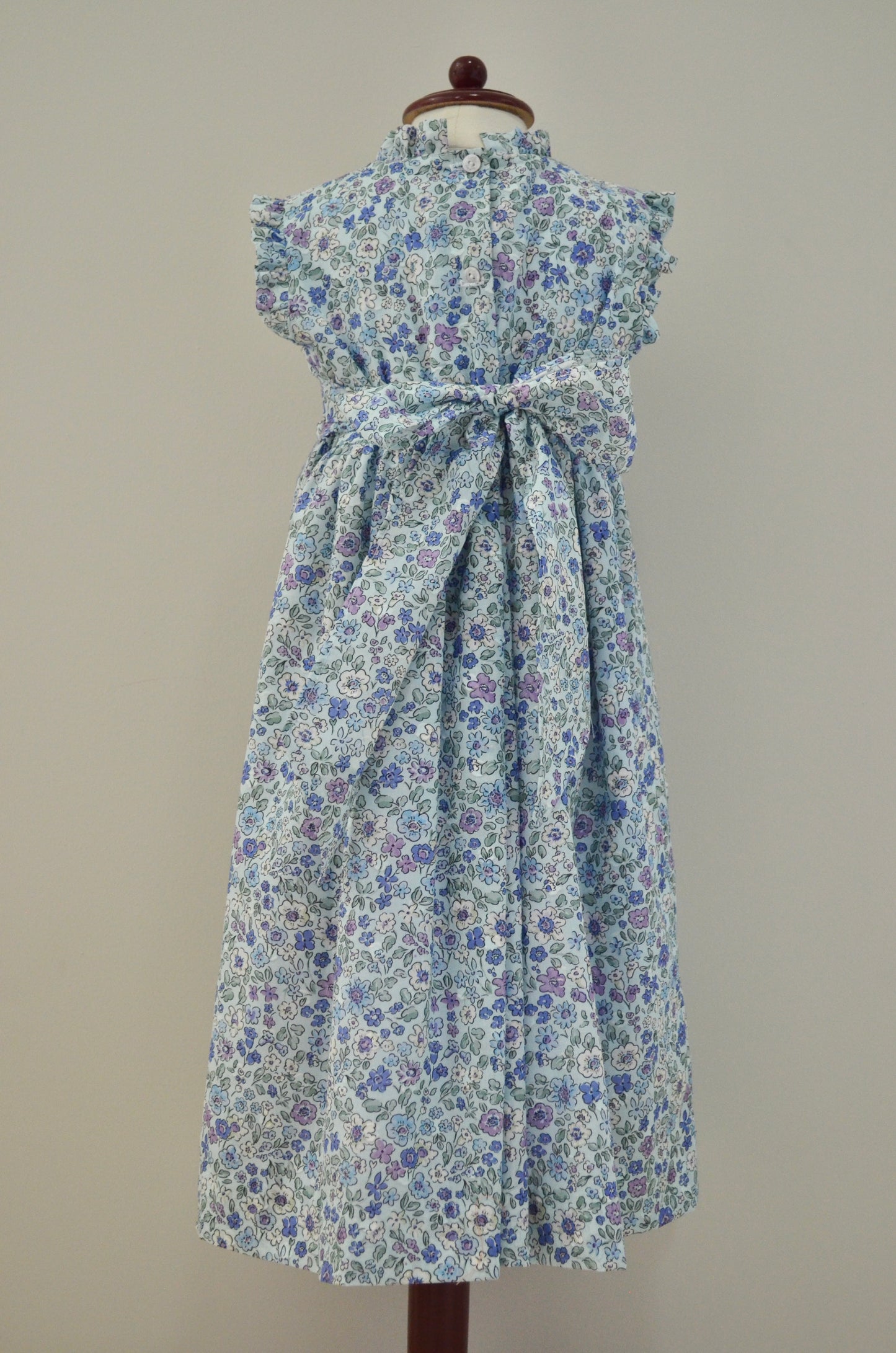 Vestido leila azul floreado