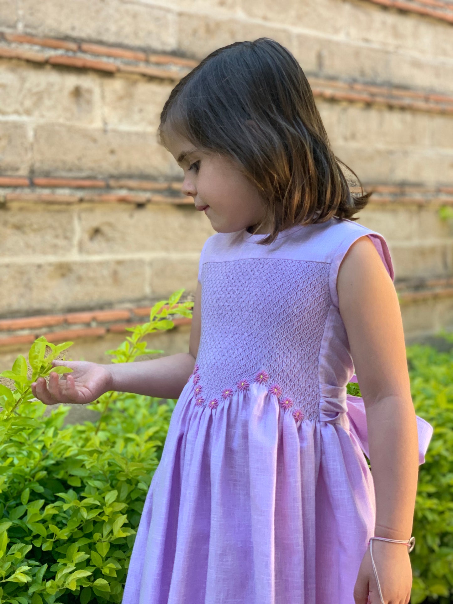 Vestido Margaritas en Lino