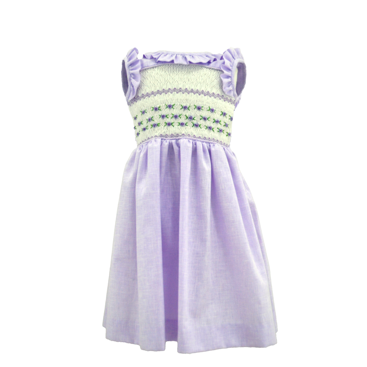 Vestido Carlota lila Smock