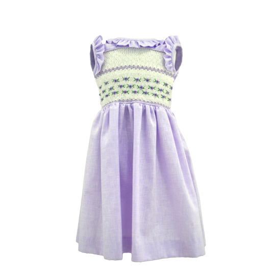 Vestido Carlota lila Smock